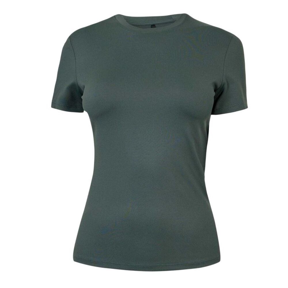 USA Pro Womens/Ladies Polyamide T-Shirt / Army Khaki